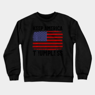 Keep America Trumpless Usa Flag Crewneck Sweatshirt